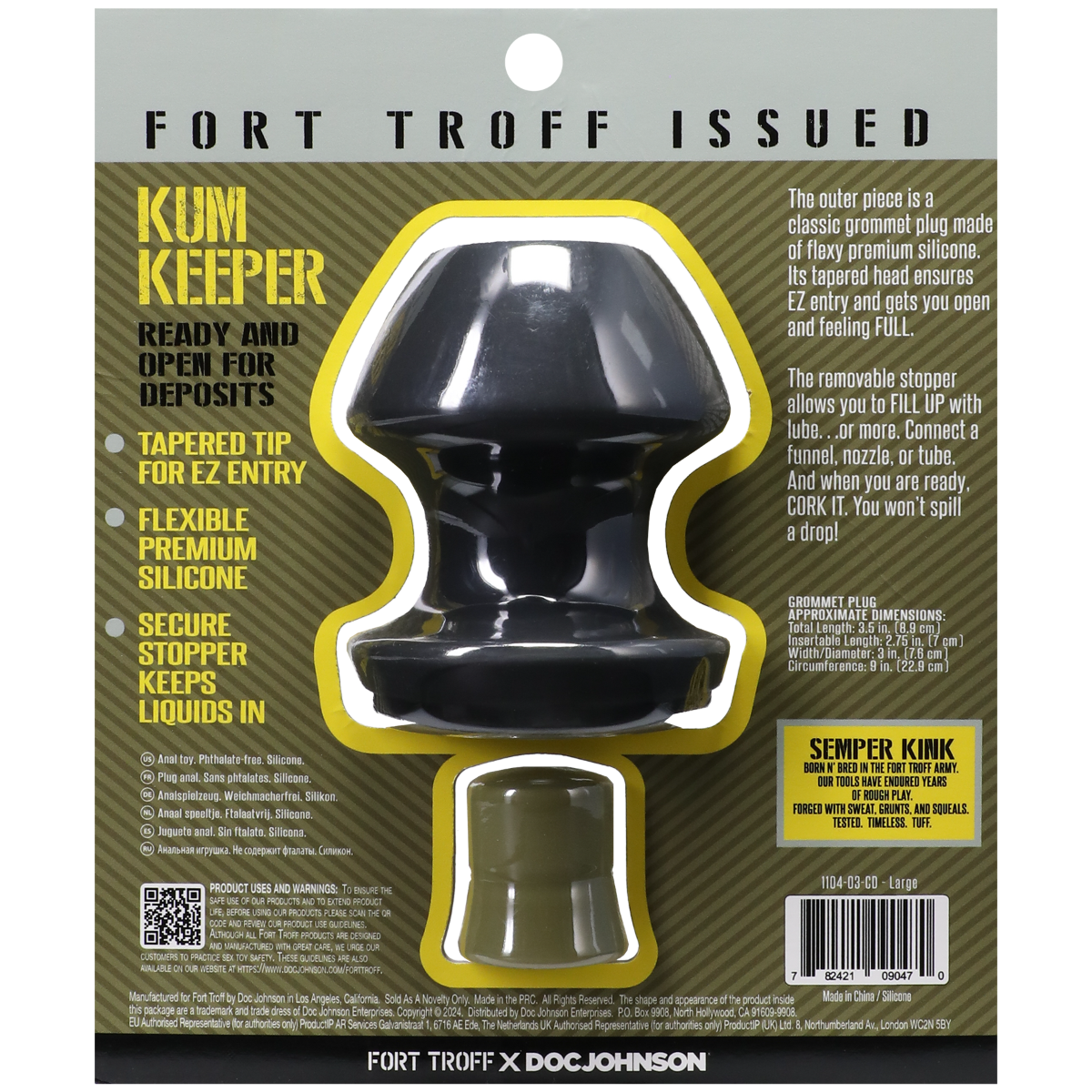 Fort Troff Kum Keeper Silicone Butt Plug - Small