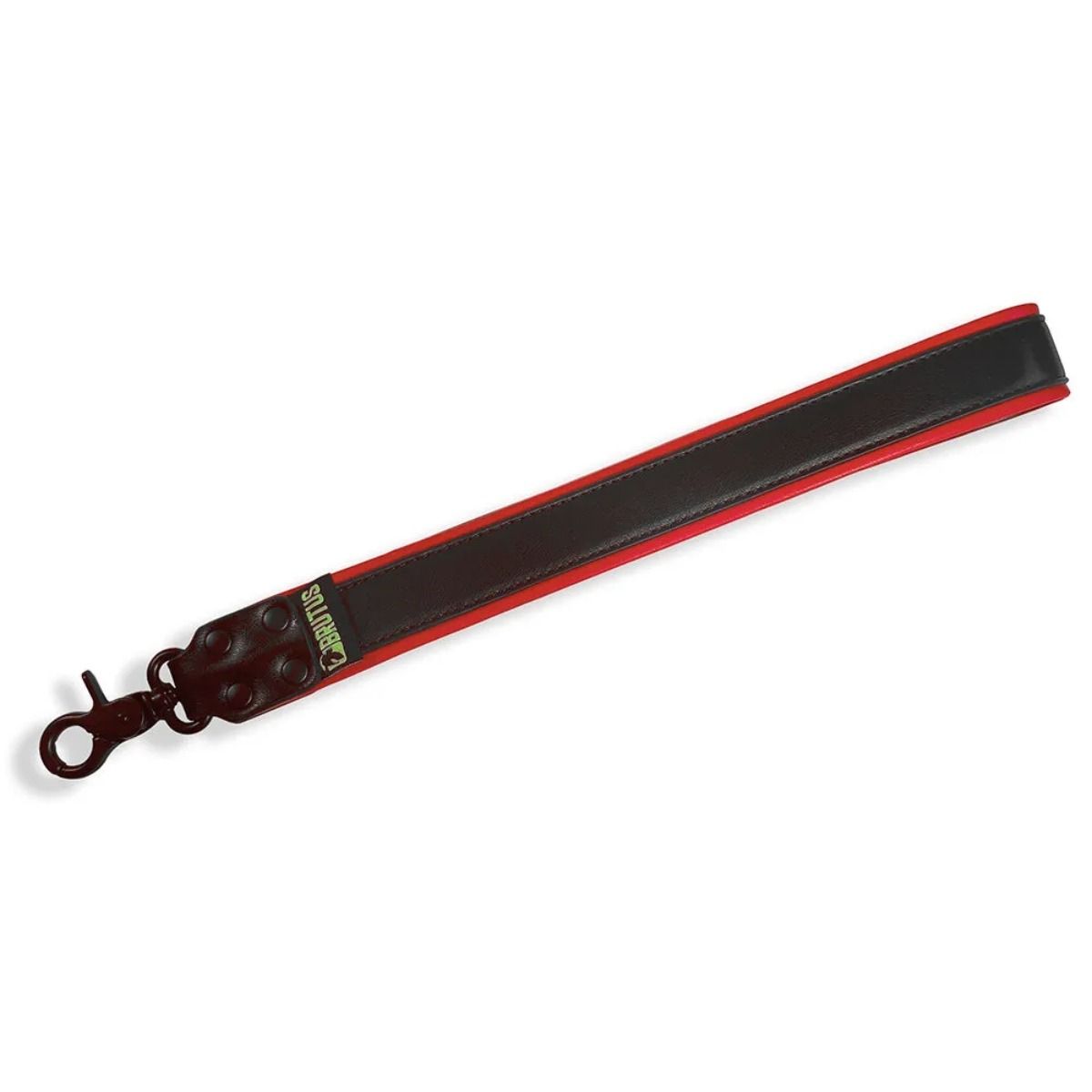 Brutus Vegan Sturdy Short Leash - Black-Red