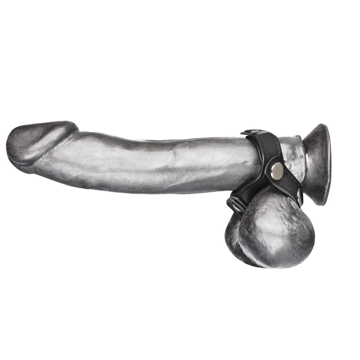 Blue Line V Style Cockring with Ball Divider