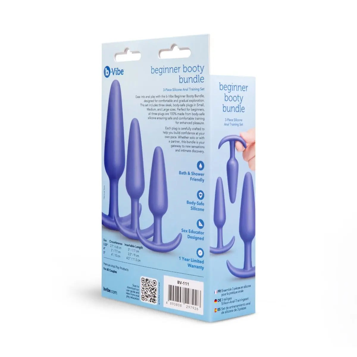 b-Vibe Butties Beginner Booty Bundle Anal Training 3 Piece Set