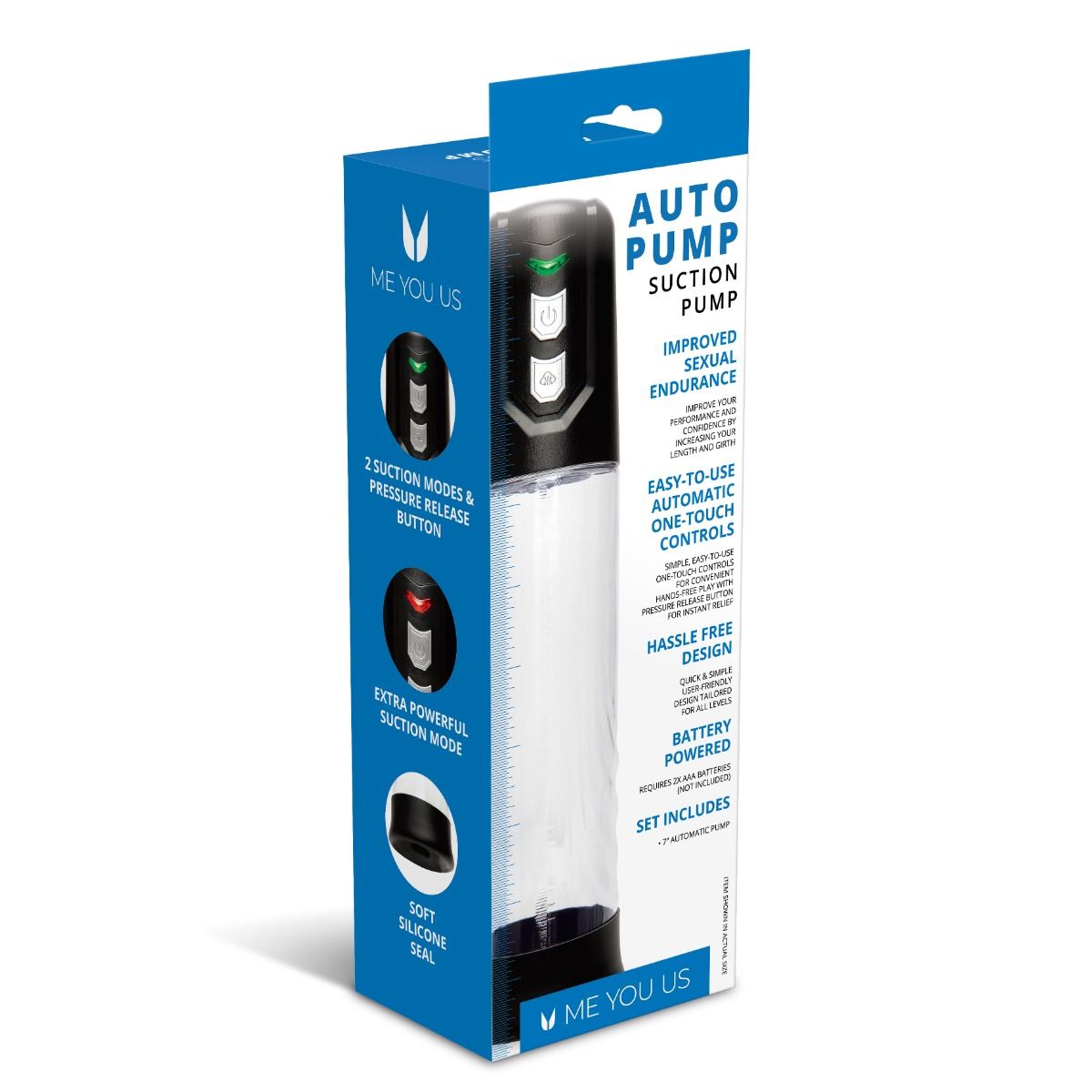 Me You Us Automatic One Touch Suction Penis Pump