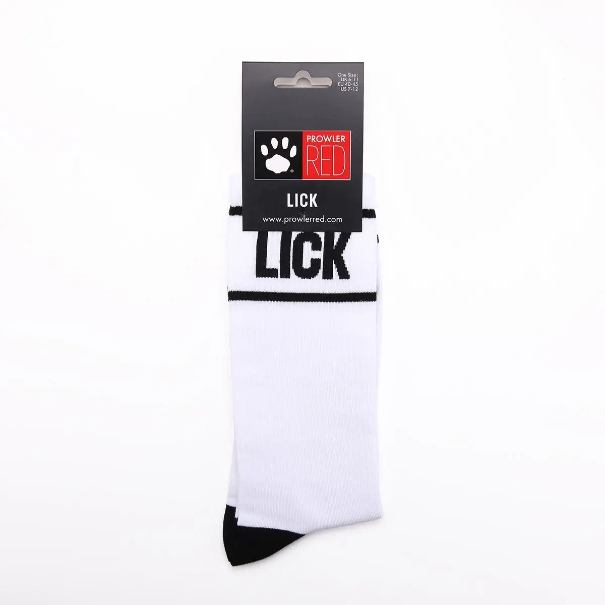 Prowler RED Lick Socks White Black
