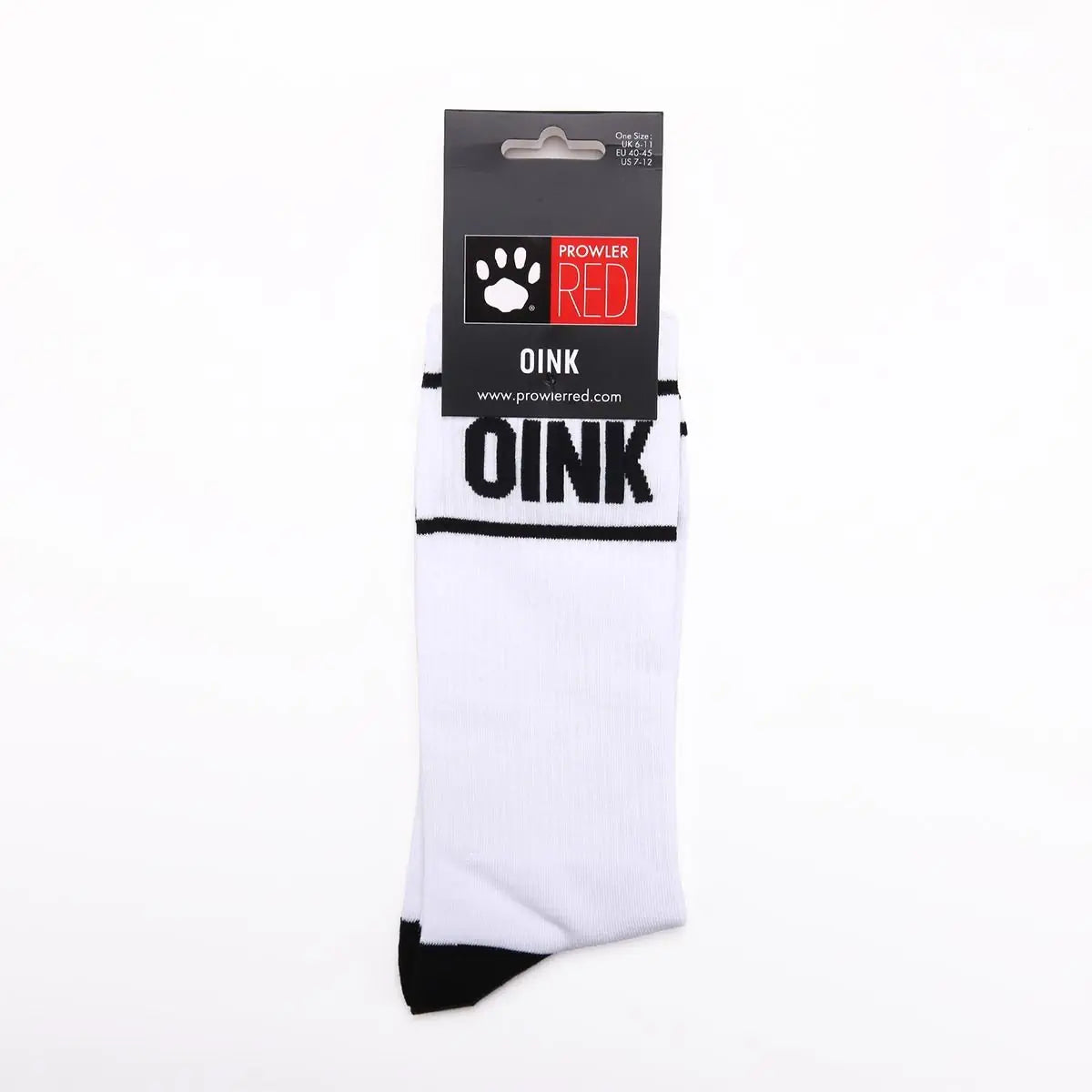 Prowler RED Oink Socks White Black