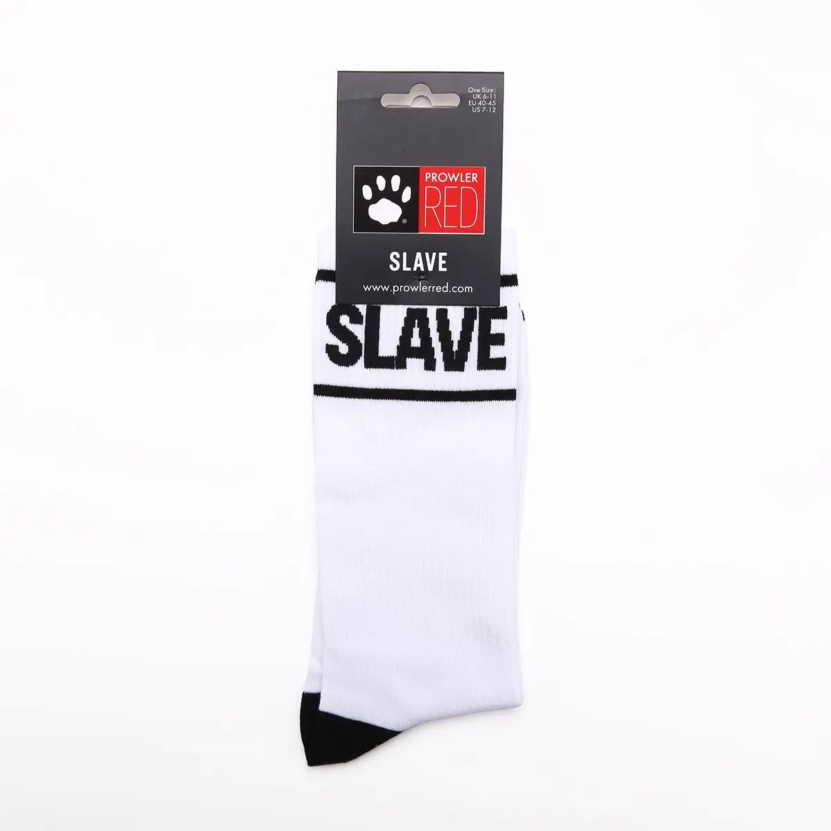 Prowler RED Slave Socks White Black