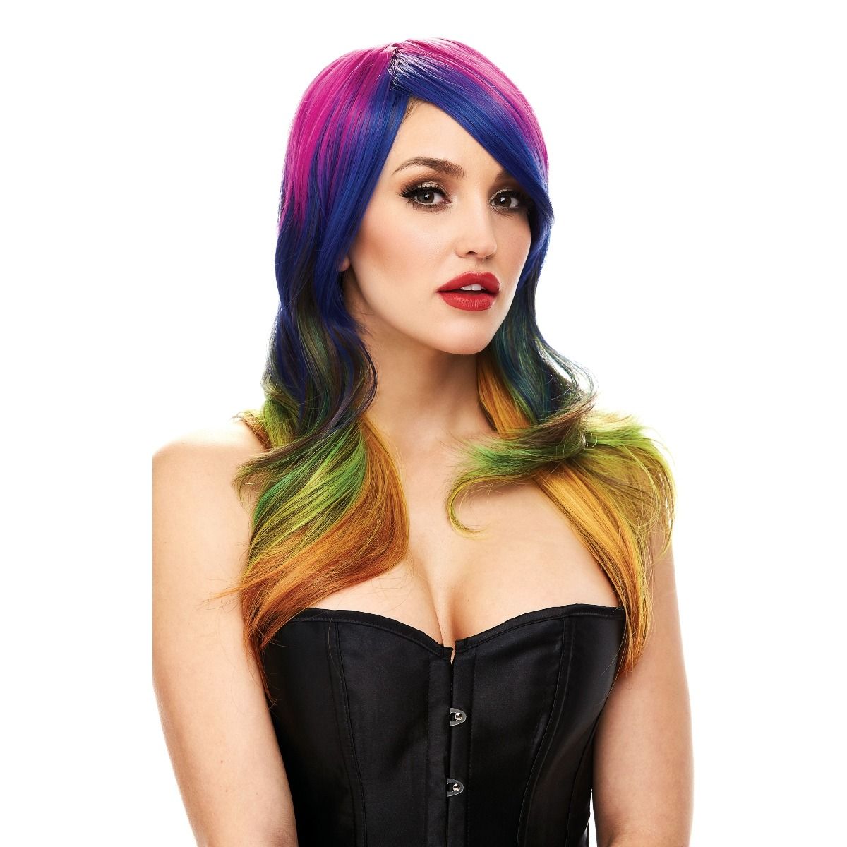 Fever Wig CHRISTINA in Rainbow by Pleasure Wigs
