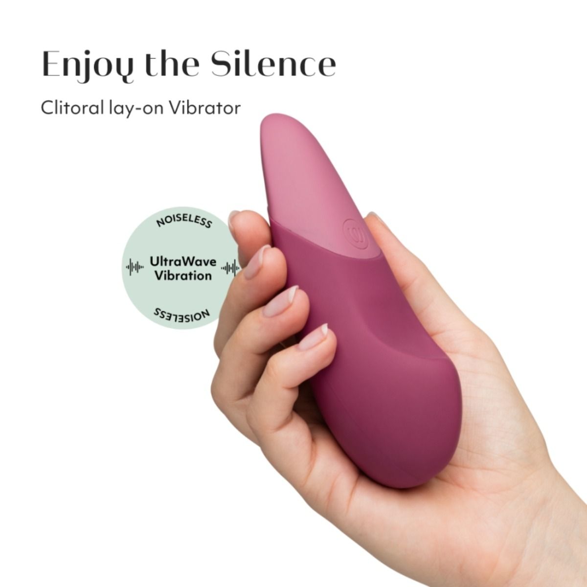 Womanizer VIBE Noiseless UltraWave Vibration 10 Settings - Pink