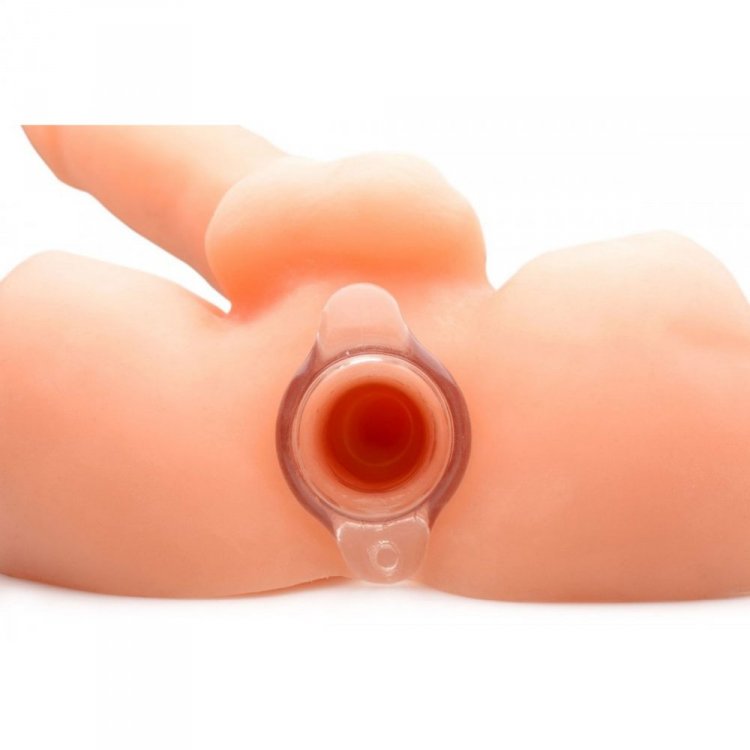 Peep Hole Clear Hollow Anal Plug