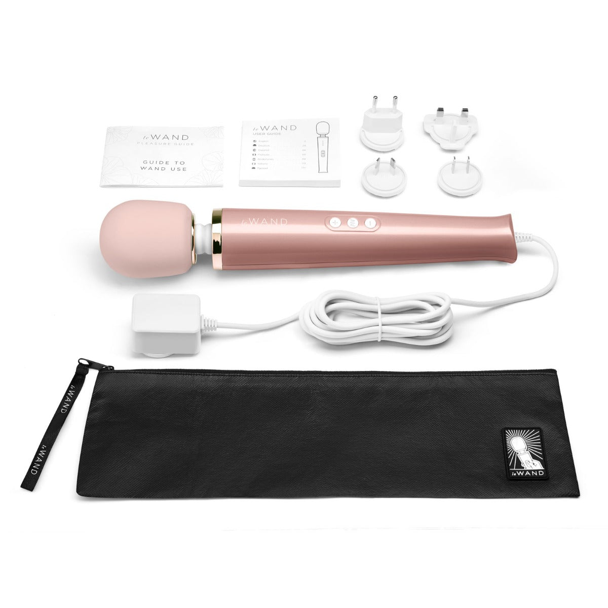 Le Wand Plugin Massager Wand Rose Gold