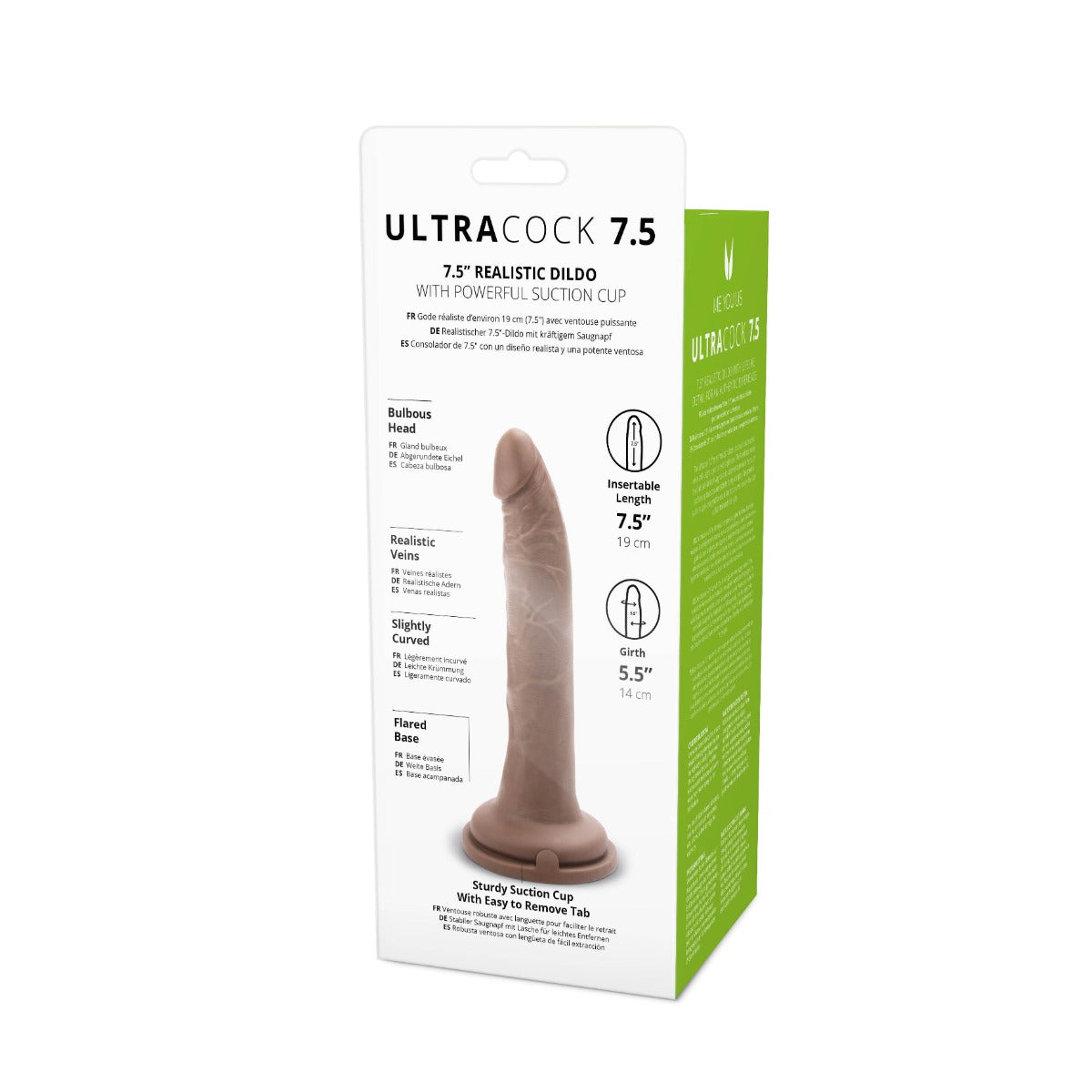 Me You Us Ultra Cock 7.5" Caramel Realistic Dildo