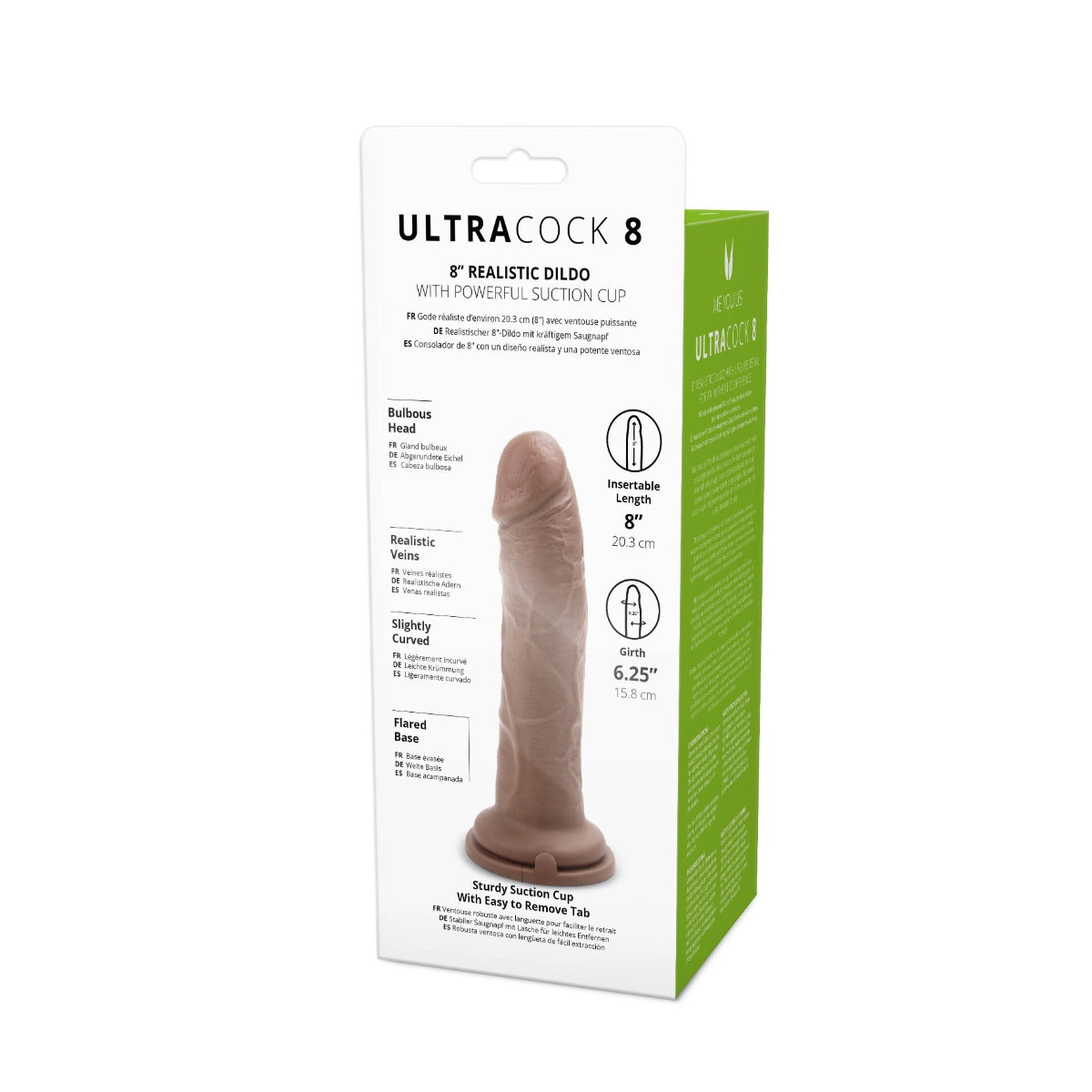Me You Us Ultra Cock 8" Caramel Realistic Dildo