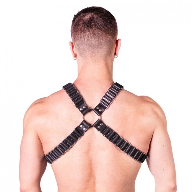 Prowler RED Ballistic Harness Black/Silver Large