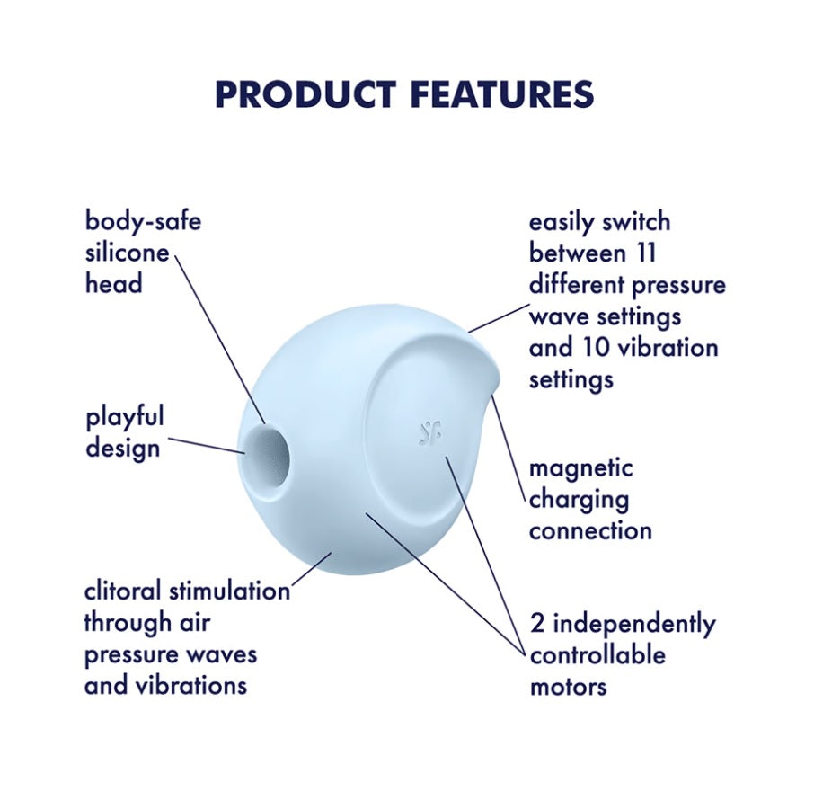 Satisfyer Sugar Rush Air Pulse Vibrator Blue