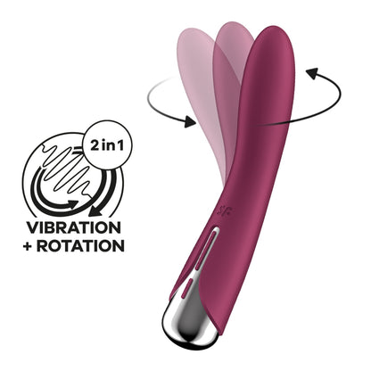 Satisfyer Spinning Vibe 1 G-Spot Vibrator 12 Modes - Red