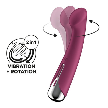 Satisfyer Spinning G-Spot 1 Vibrator 12 Modes - Red