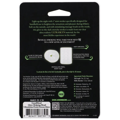 GoodHead Glow Helping Head Silicone Stroker