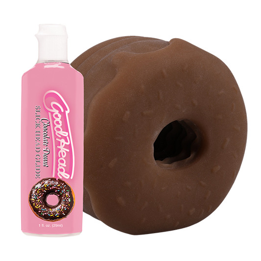 GoodHead Chocolate Donut Blowjob Set Open Ended Stroker
