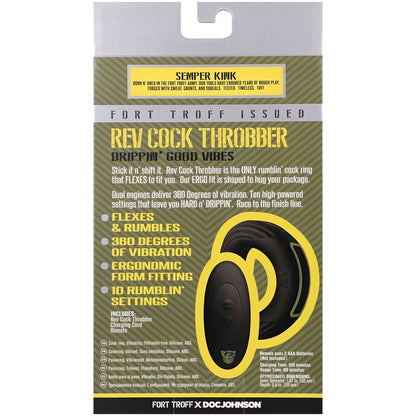 Fort Troff - Rev Cock Throbber Remote Control Dual Engine Vibration - LARGE