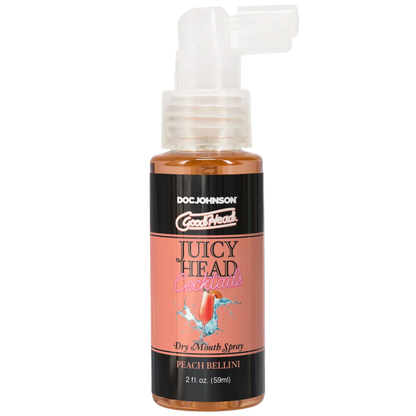GoodHead Juicy Head Cocktails Dry Mouth Spray Peach Bellini 2oz