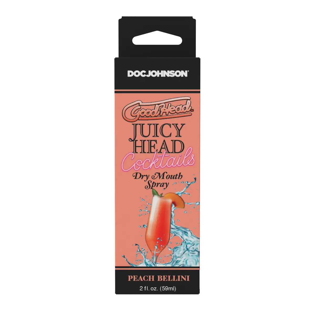 GoodHead Juicy Head Cocktails Dry Mouth Spray Peach Bellini 2oz
