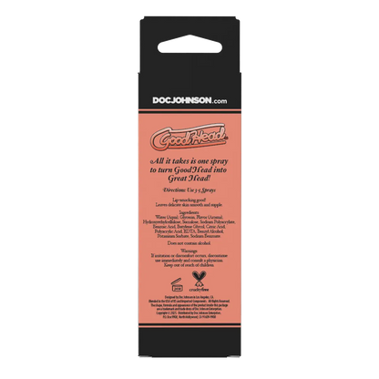GoodHead Juicy Head Cocktails Dry Mouth Spray Peach Bellini 2oz