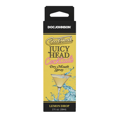 GoodHead Juicy Head Cocktails Dry Mouth Spray Lemon Drop 2oz