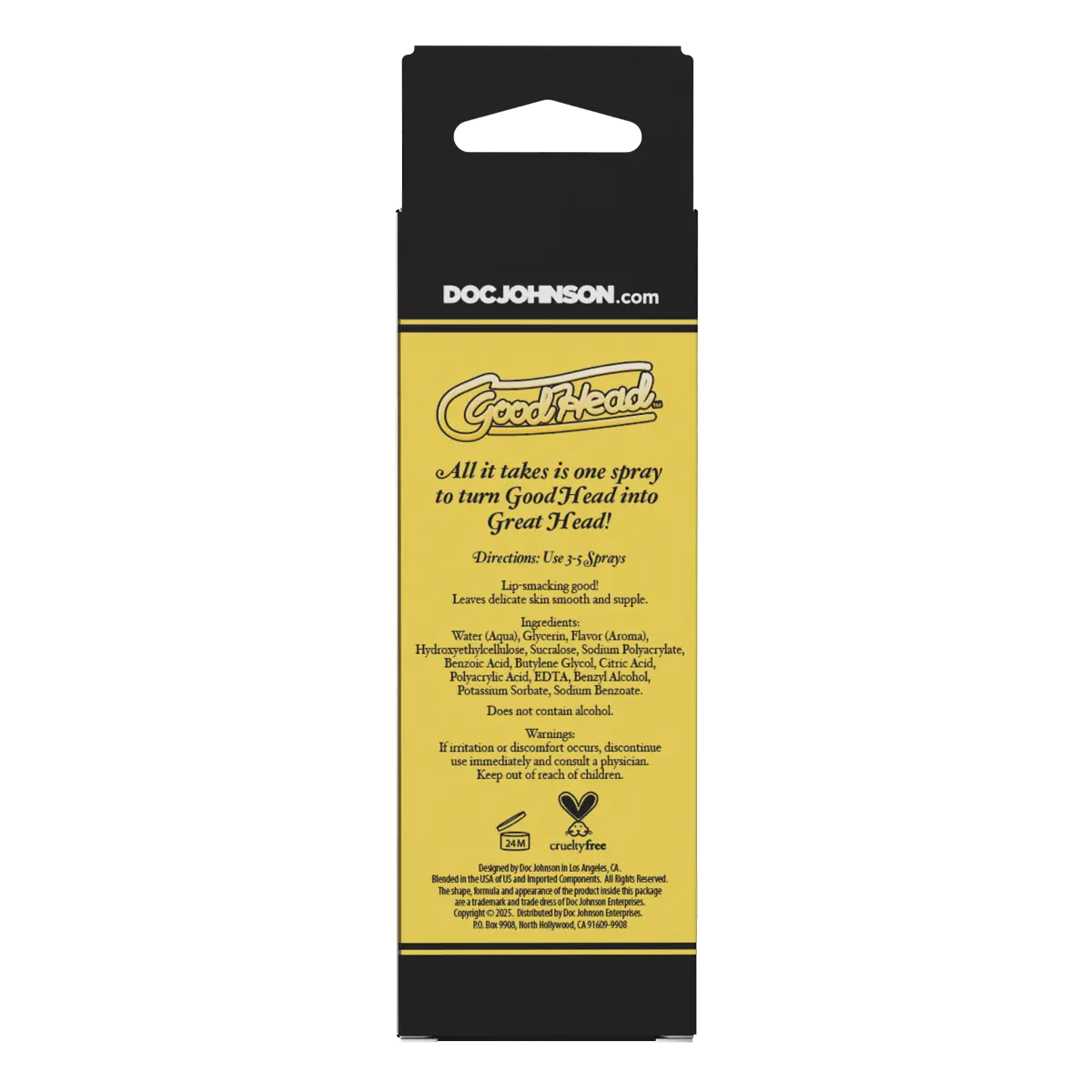 GoodHead Juicy Head Cocktails Dry Mouth Spray Lemon Drop 2oz