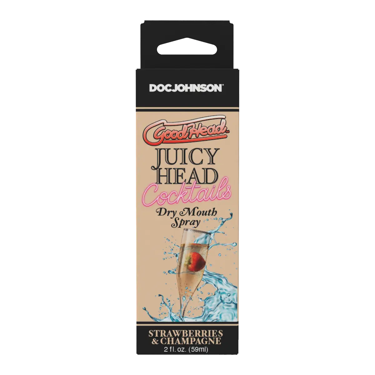 GoodHead Juicy Head Cocktails Dry Mouth Spray Strawberries & Champagne 2oz