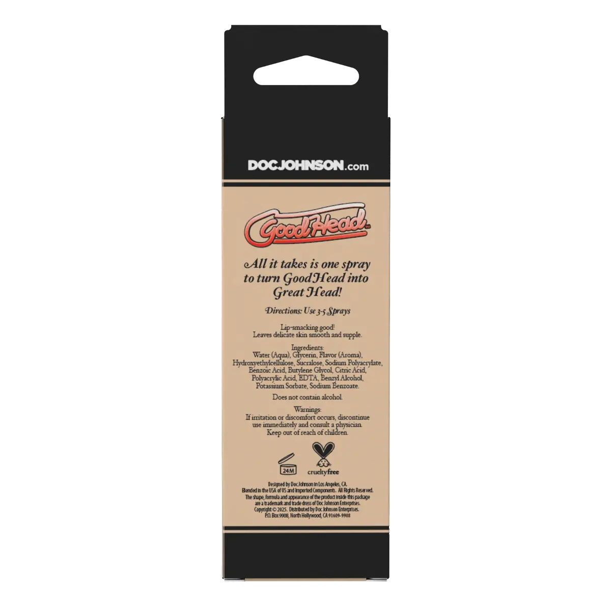 GoodHead Juicy Head Cocktails Dry Mouth Spray Strawberries & Champagne 2oz