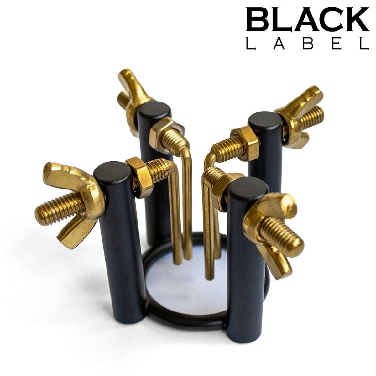 Black Label 4-Way Urethral Stretcher Black/Gold