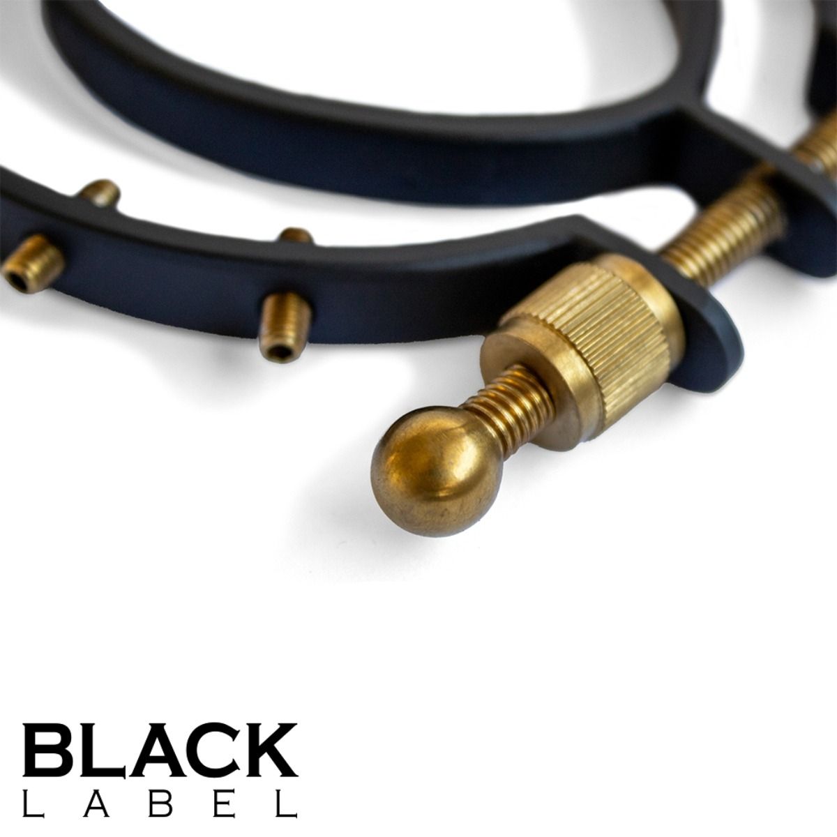 Black Label Pussy Clamp 2.0 w. Spikes Black/Gold