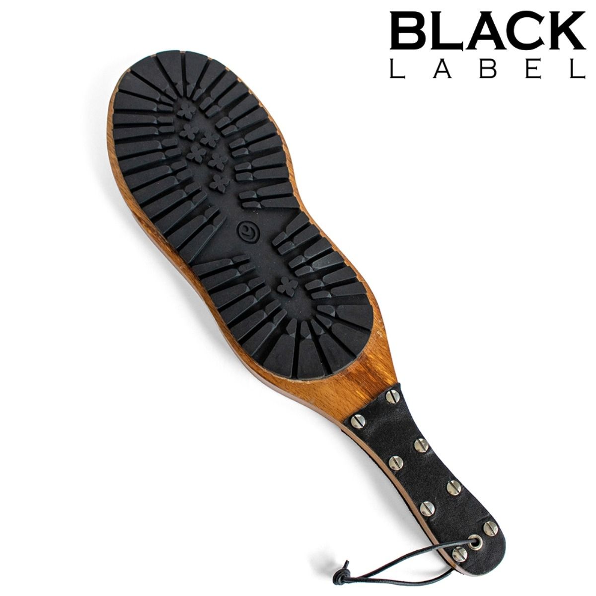 Black Label Wooden Boot Spanking Paddle