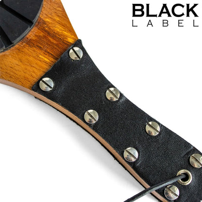 Black Label Wooden Boot Spanking Paddle