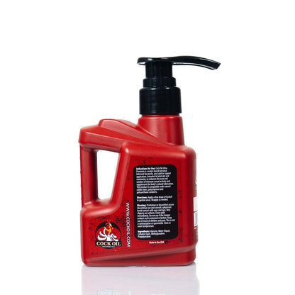 Cock Oil Water Based Lube Pump Bottle 10oz