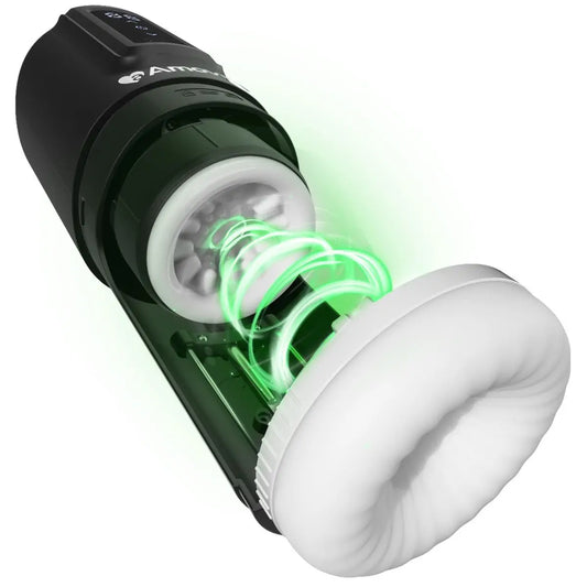 Amovibe Porsha Automatic Masturbator with Rubbing, Vibration & Heating Levels