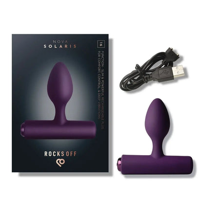 Rocks Off Solaris Rechargeable Plug Purple