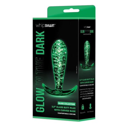 Whipsmart Glow In The Dark Glass Butt Plug