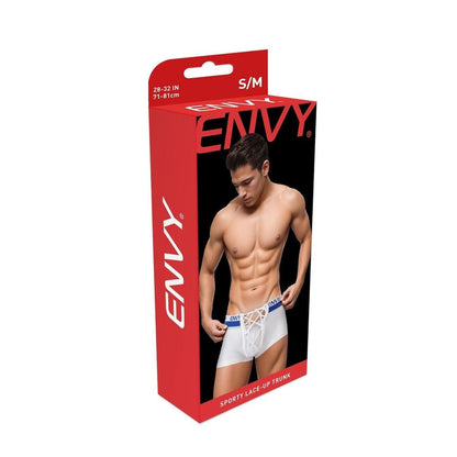 Envy Sporty Lace-Up Trunk White - Large/XLarge