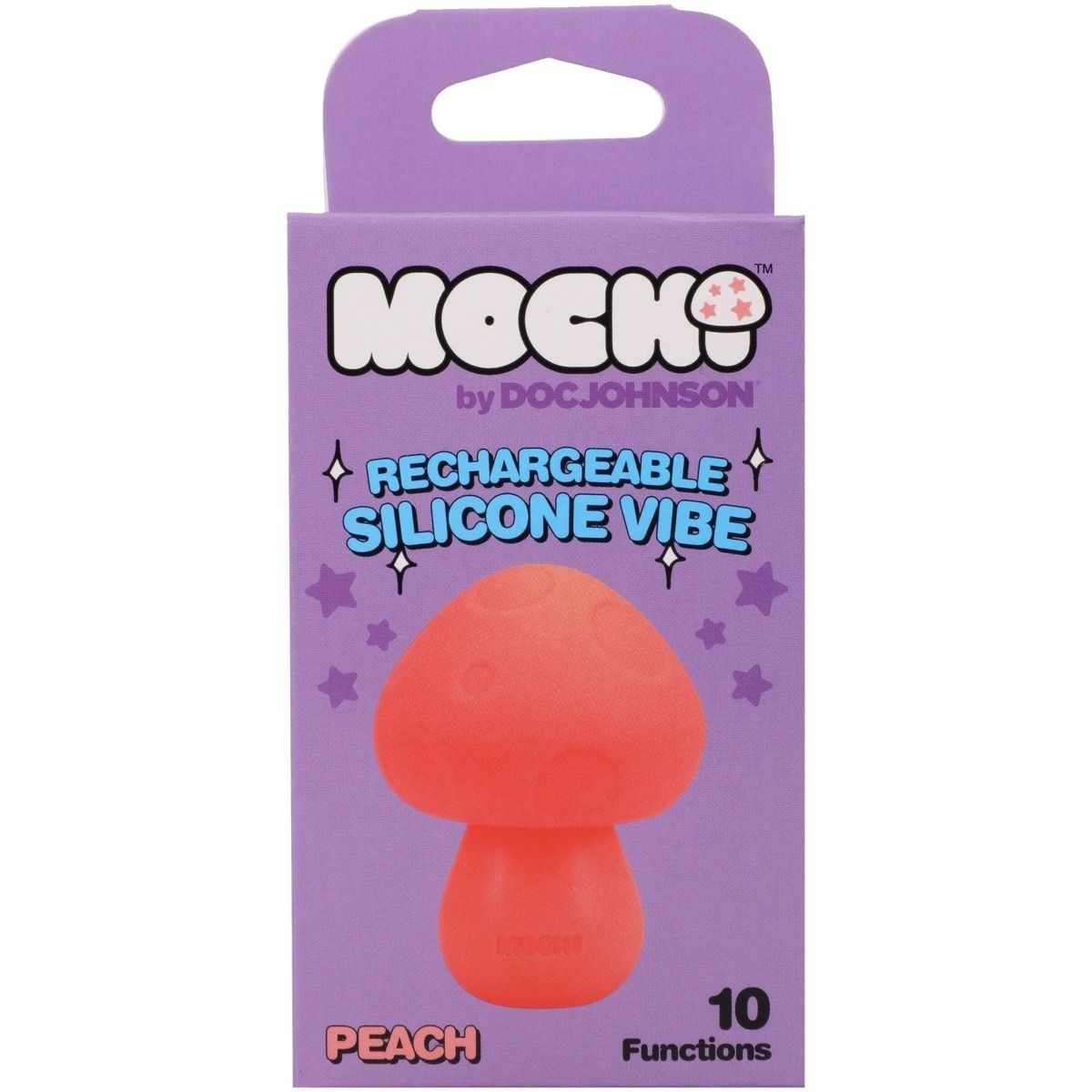 Mochi Mushroom Rechargeable Silicone Lay-On Massager Vibe Peach