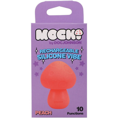Mochi Mushroom Rechargeable Silicone Lay-On Massager Vibe Peach