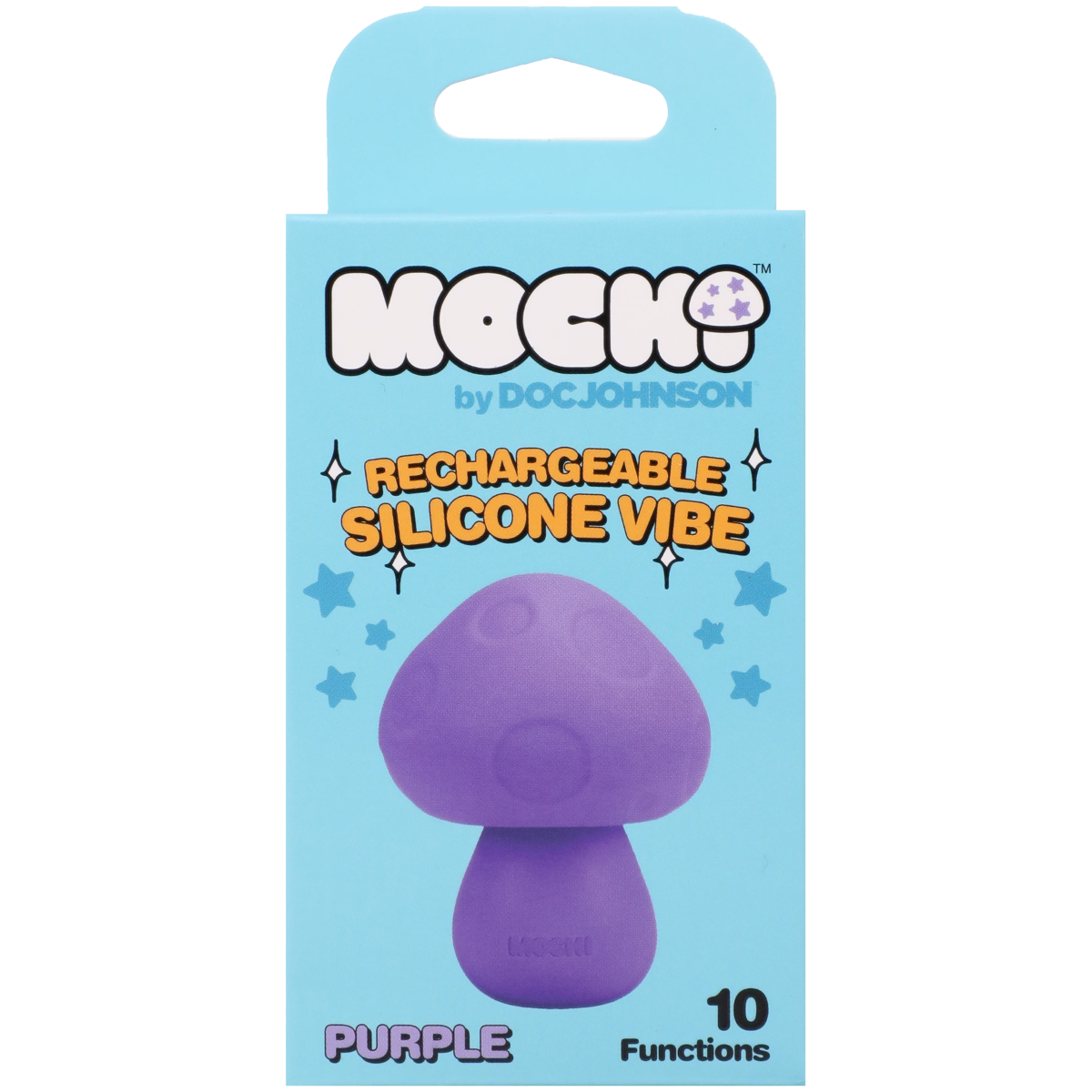 Mochi Mushroom Rechargeable Silicone Lay-On Massager Vibe Purple