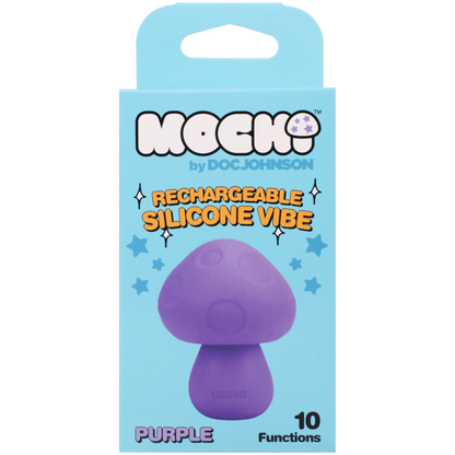 Mochi Mushroom Rechargeable Silicone Lay-On Massager Vibe Purple
