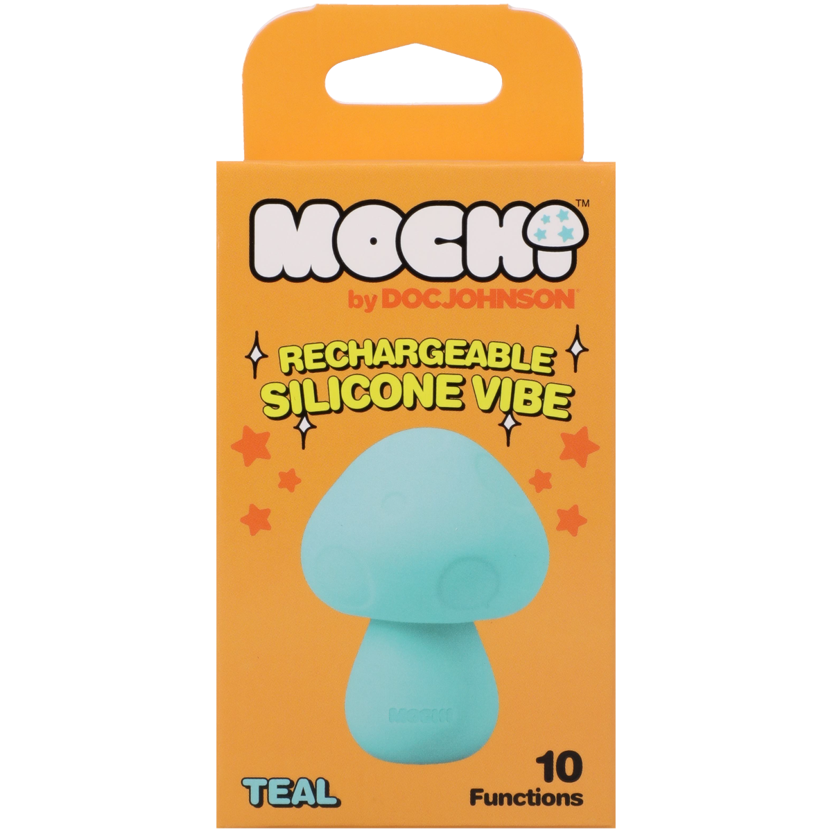 Mochi Mushroom Rechargeable Silicone Lay-On Massager Vibe Teal