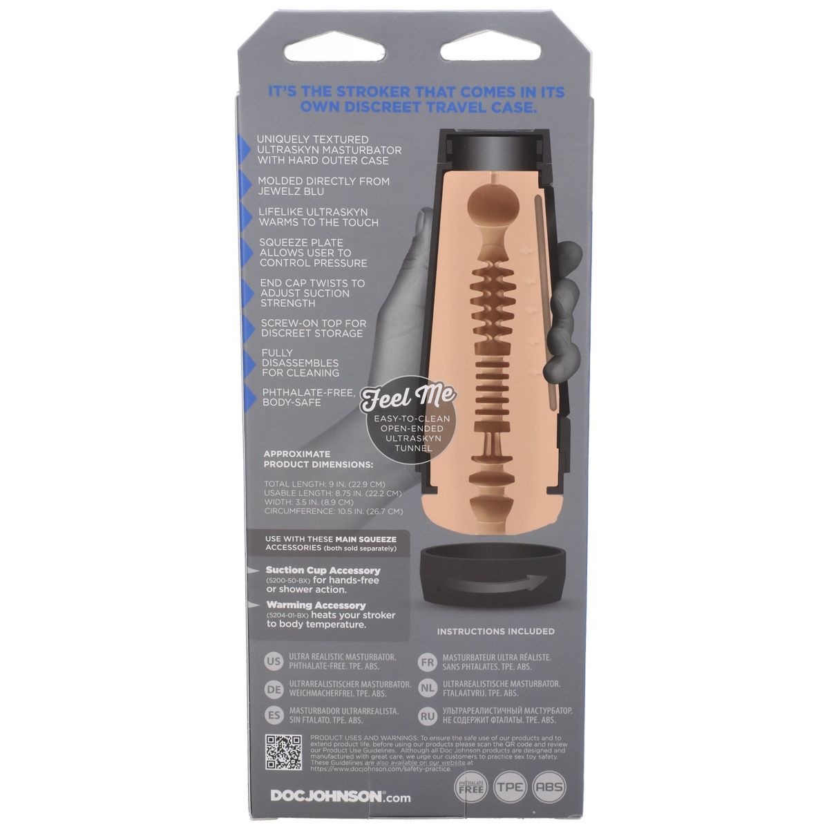 Doc Johnson Main Squeeze Jewelz Blu ULTRASKYN Stroker Pussy