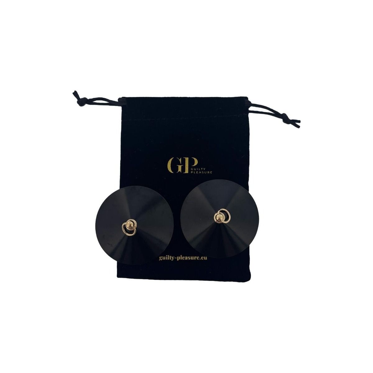 Guilty Pleasure Accents Linking Loop Nipple Covers Black