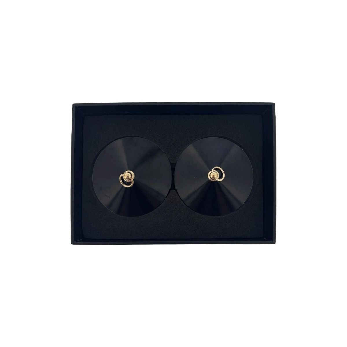 Guilty Pleasure Accents Linking Loop Nipple Covers Black