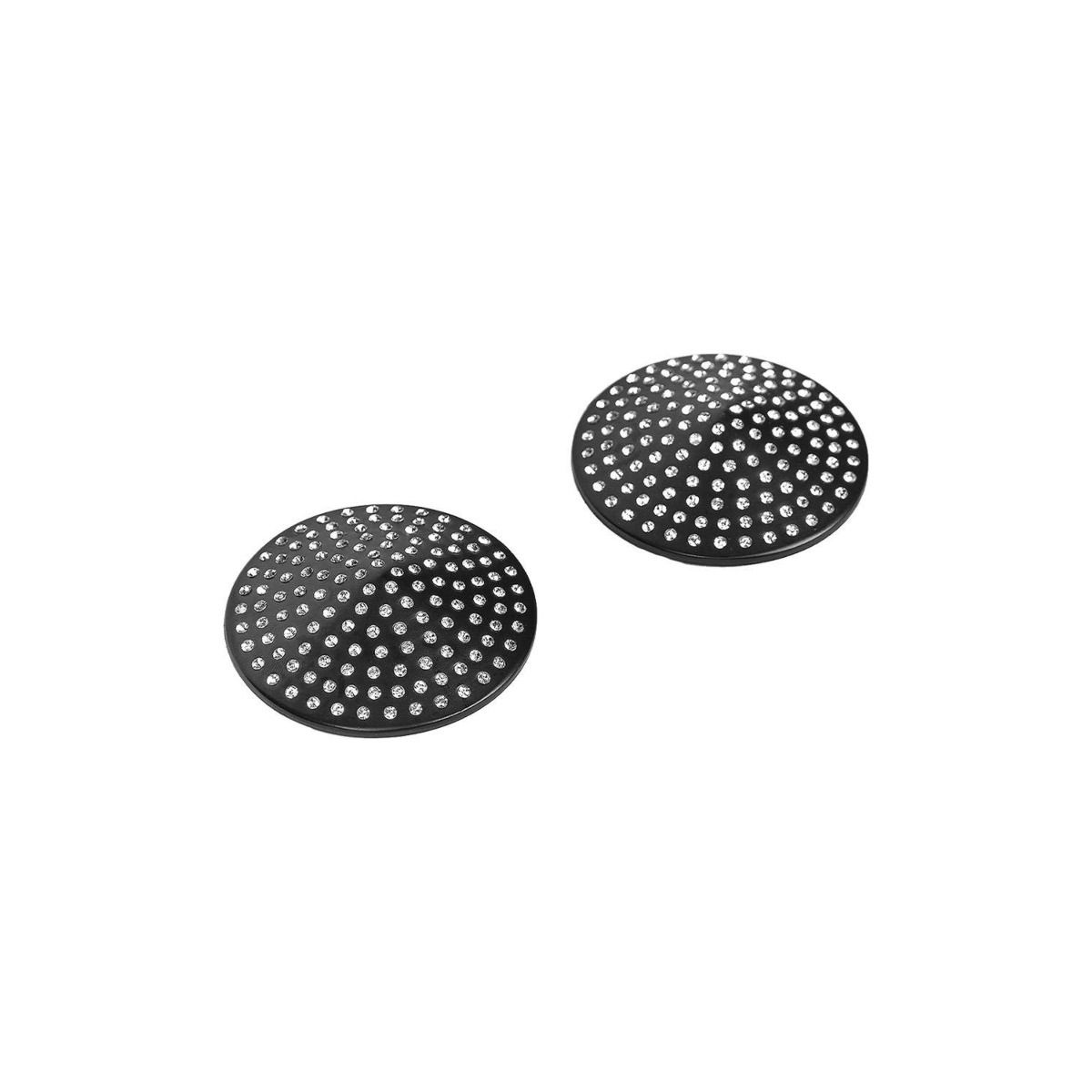 Guilty Pleasure Accents Glimmer Gaze Nipple Covers Black