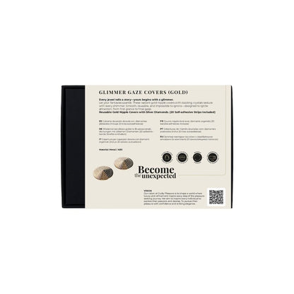 Guilty Pleasure Accents Glimmer Gaze Nipple Covers Gold