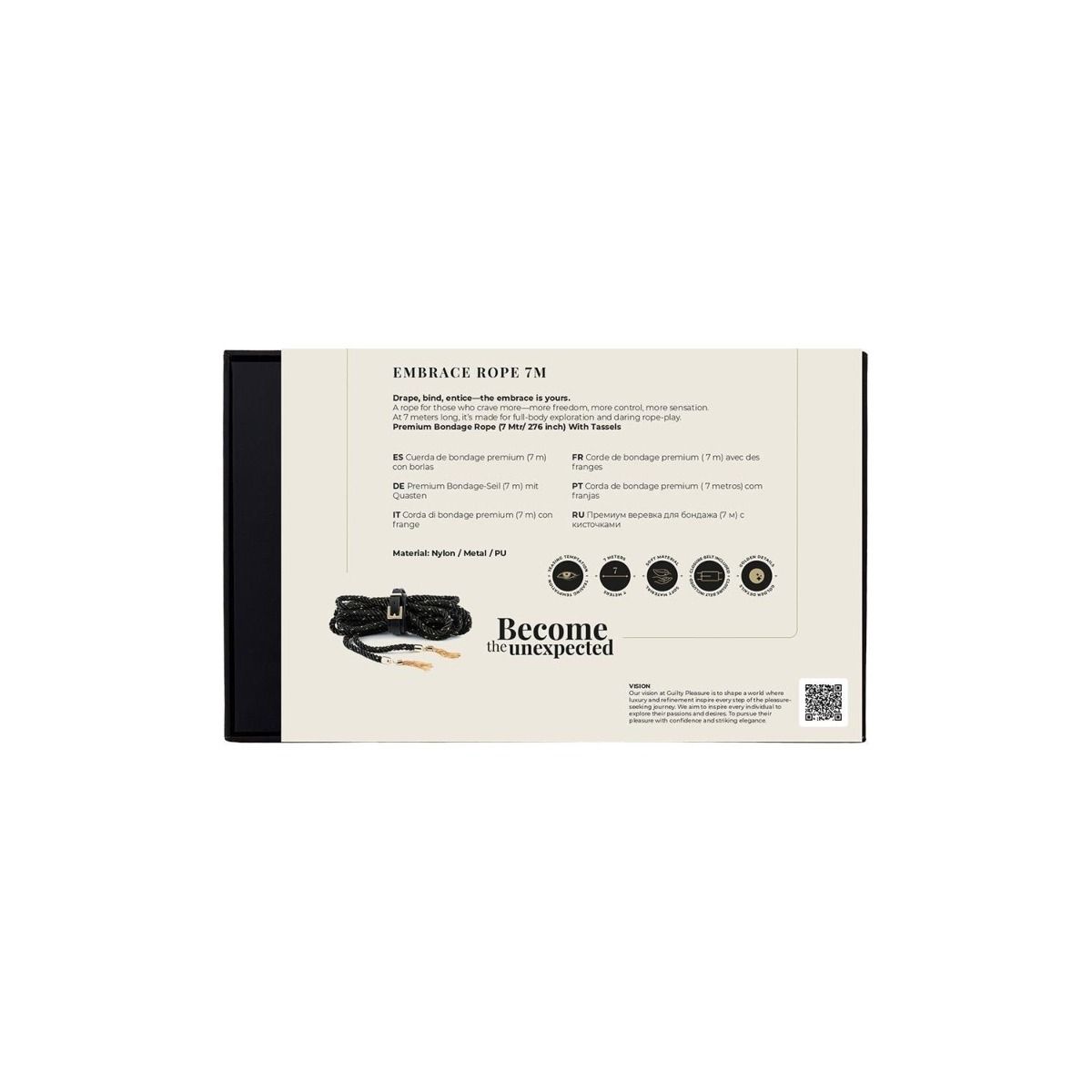 Guilty Pleasure Empower Embrace Rope 7m Black