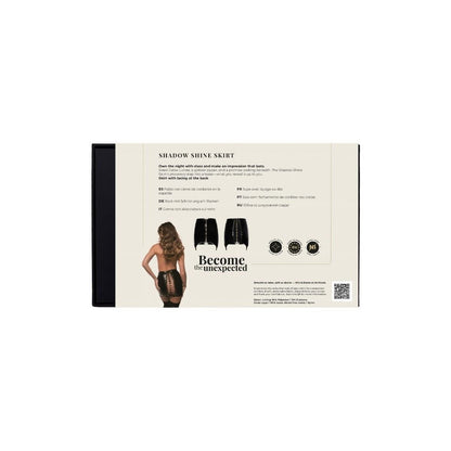 Guilty Pleasure Shadow Shine Skirt Black Medium