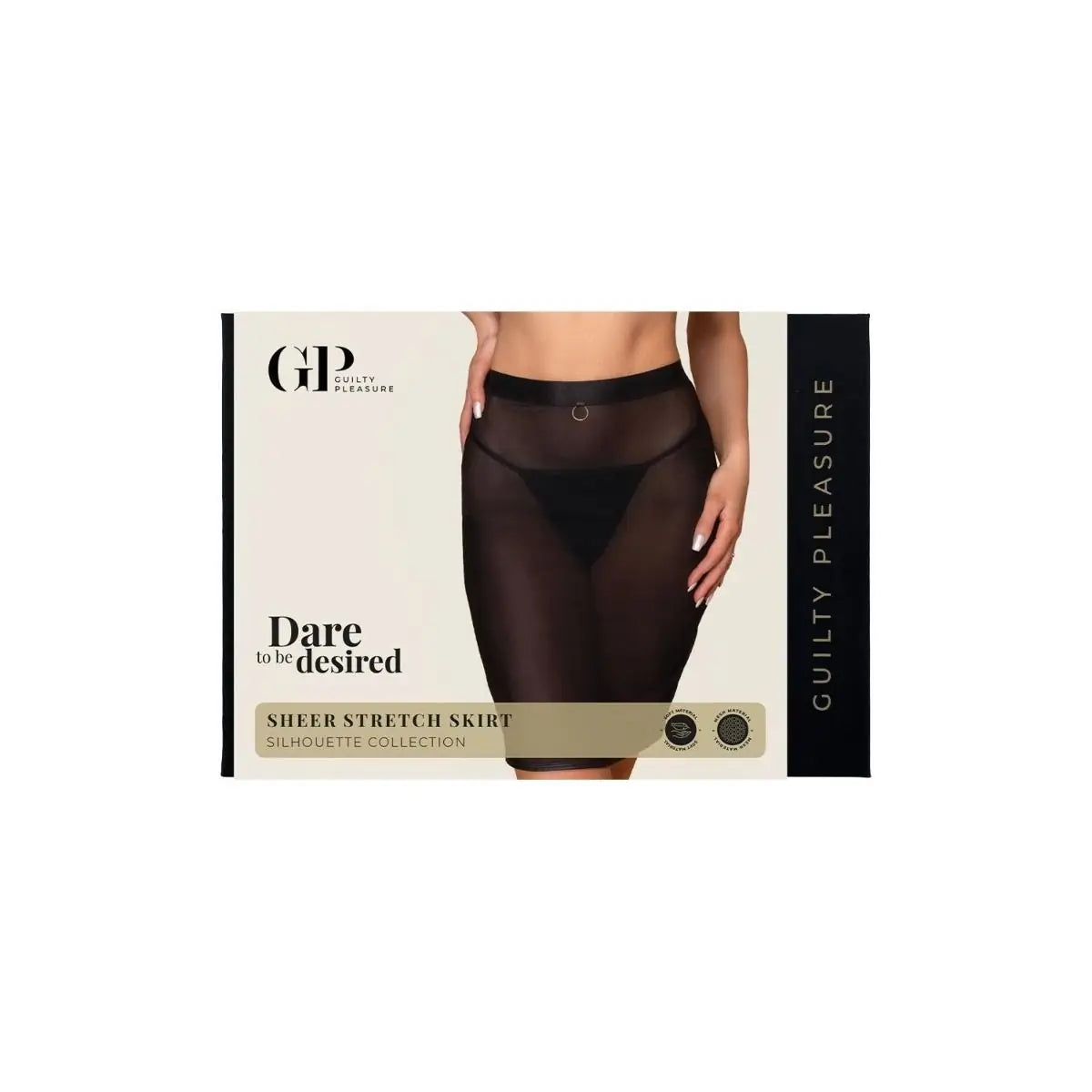 Guilty Pleasure Sheer Stretch Skirt Small/Medium